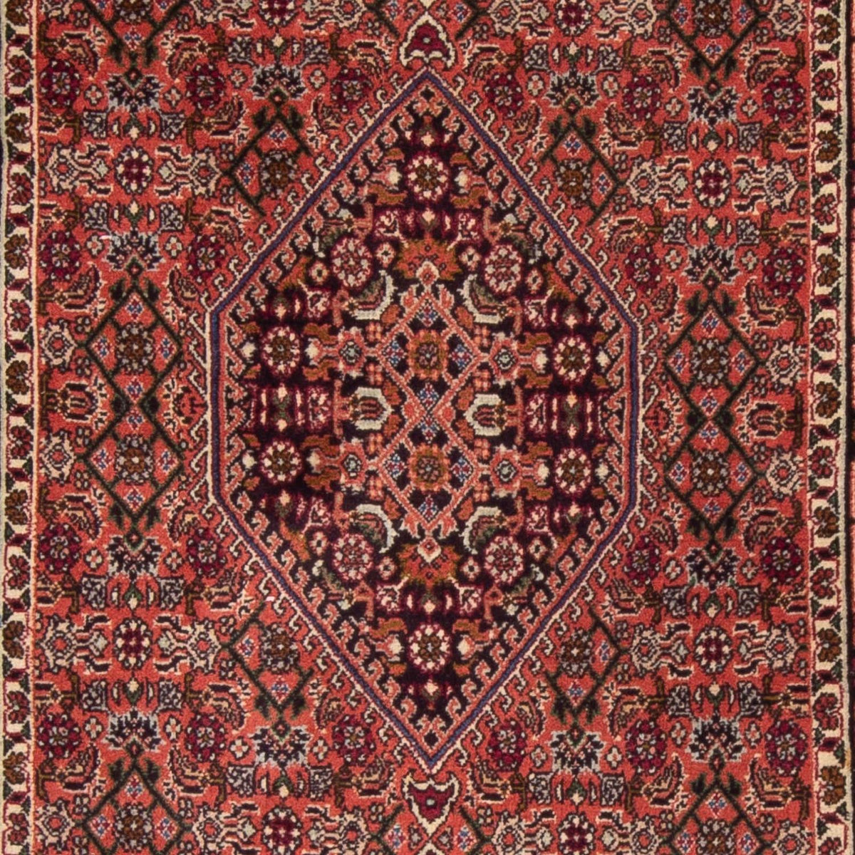 Løber Persisk tæppe - Bijar - 205 x 76 cm - mørkeblå