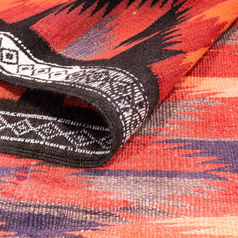 Løber Kelim-tæppe - gammelt - 365 x 148 cm - flerfarvet