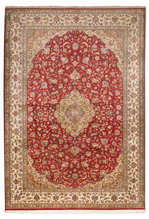 Silketæppe - Kashmir Silk - 245 x 170 cm - rød