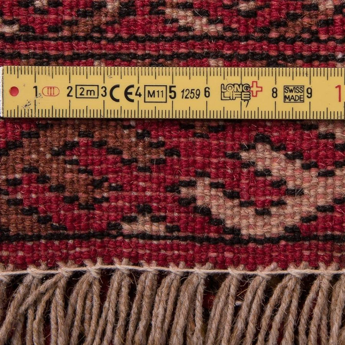 Turkaman-tæppe - 134 x 99 cm - mørkeblå