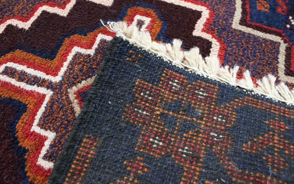 Baluch-tæppe - 134 x 79 cm - blå