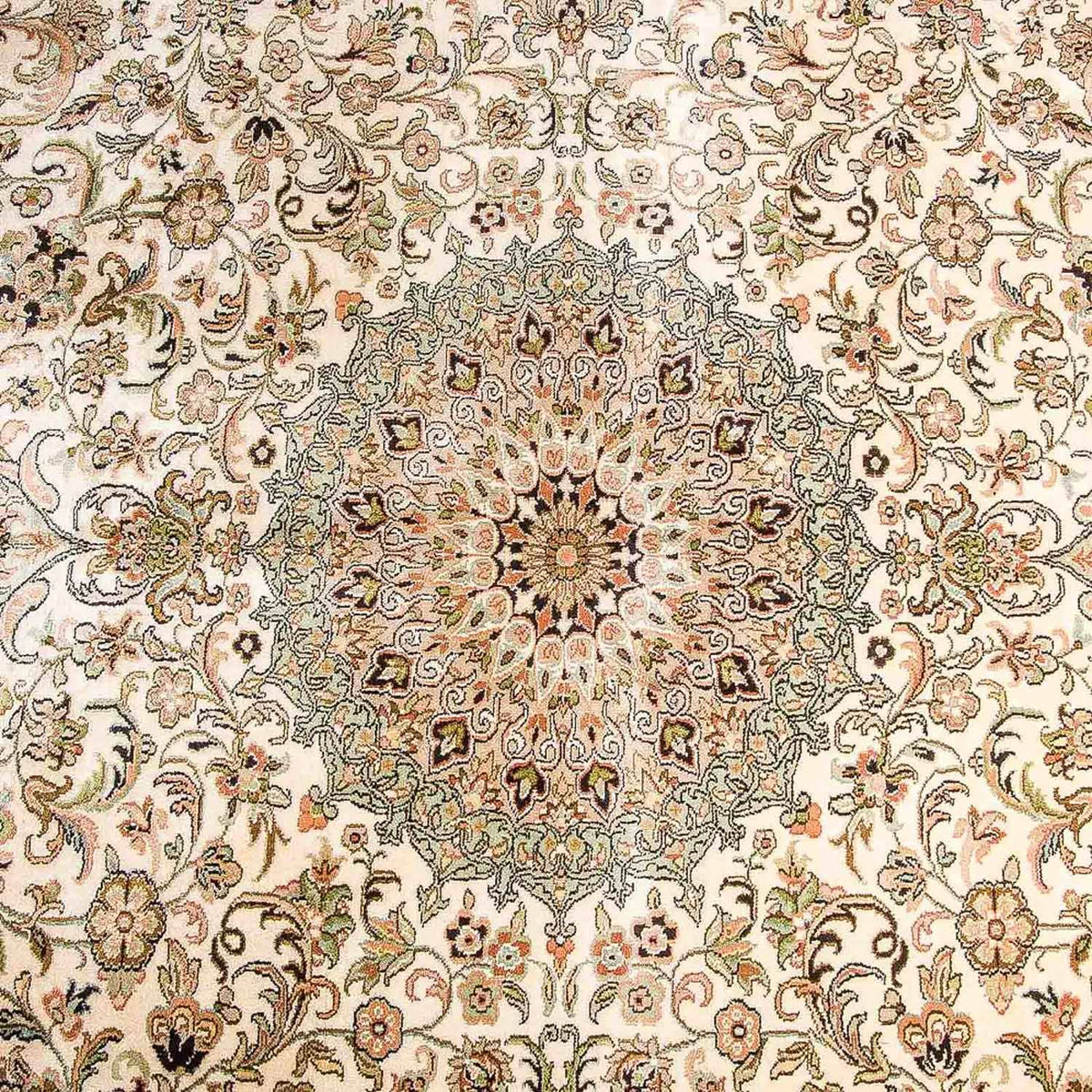 Silketæppe - Kashmir Silk - 314 x 213 cm - beige