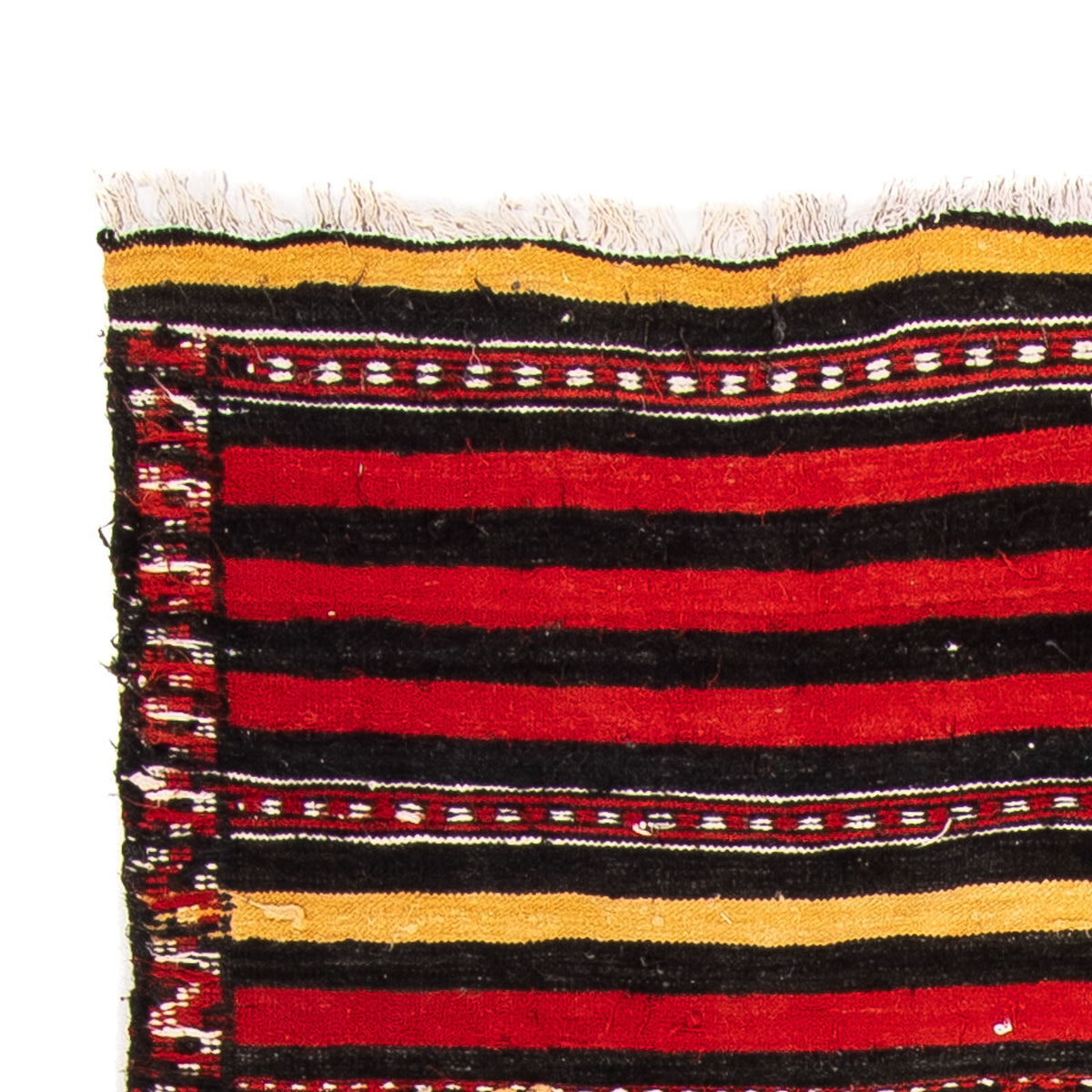 Kelim-tæppe - gammelt - 245 x 135 cm - flerfarvet