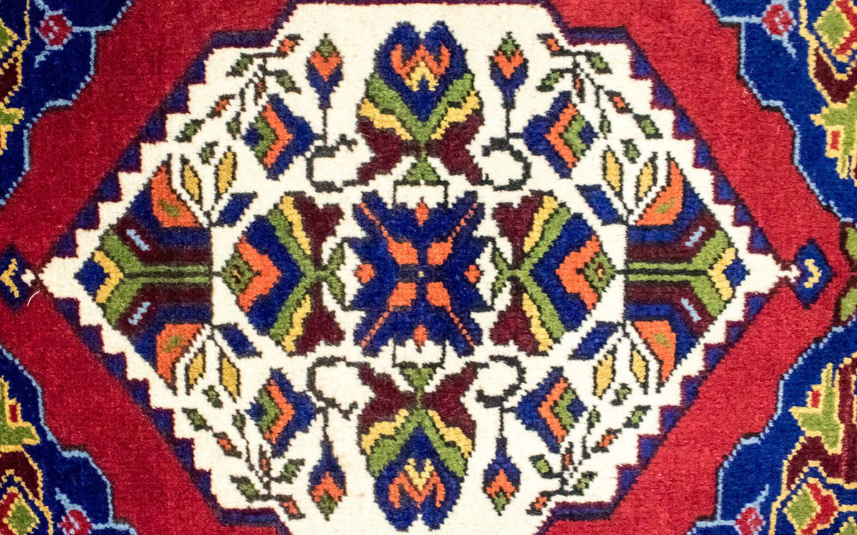 Orientalsk tæppe - 97 x 56 cm - blå