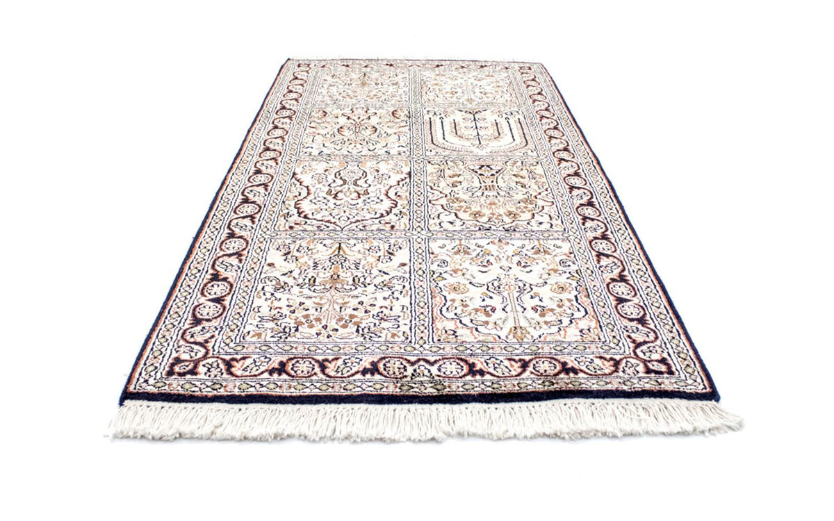 Silketæppe - Kashmir Silk - 124 x 65 cm - flerfarvet