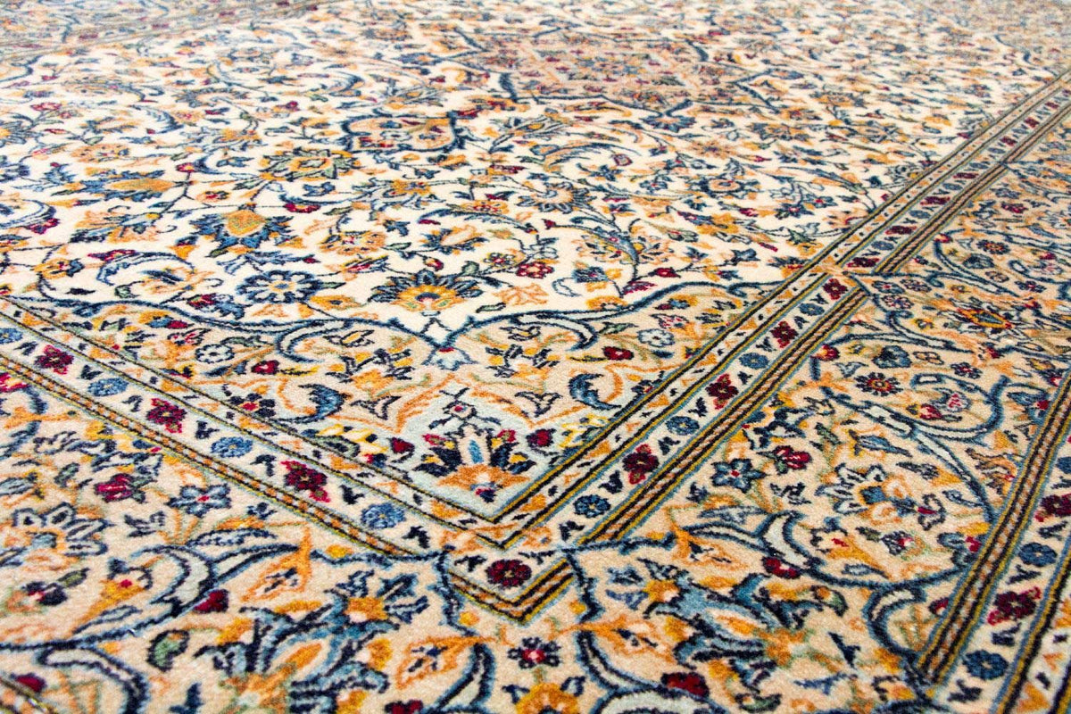 Persisk tæppe - Keshan - 222 x 139 cm - beige