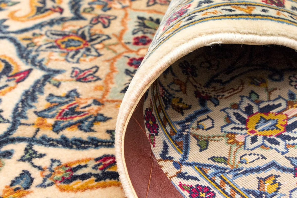 Persisk tæppe - Keshan - 222 x 139 cm - beige