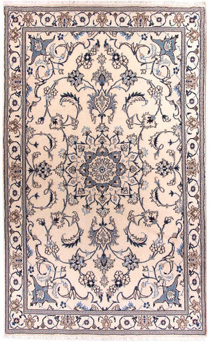 Persisk tæppe - Nain - 202 x 120 cm - beige