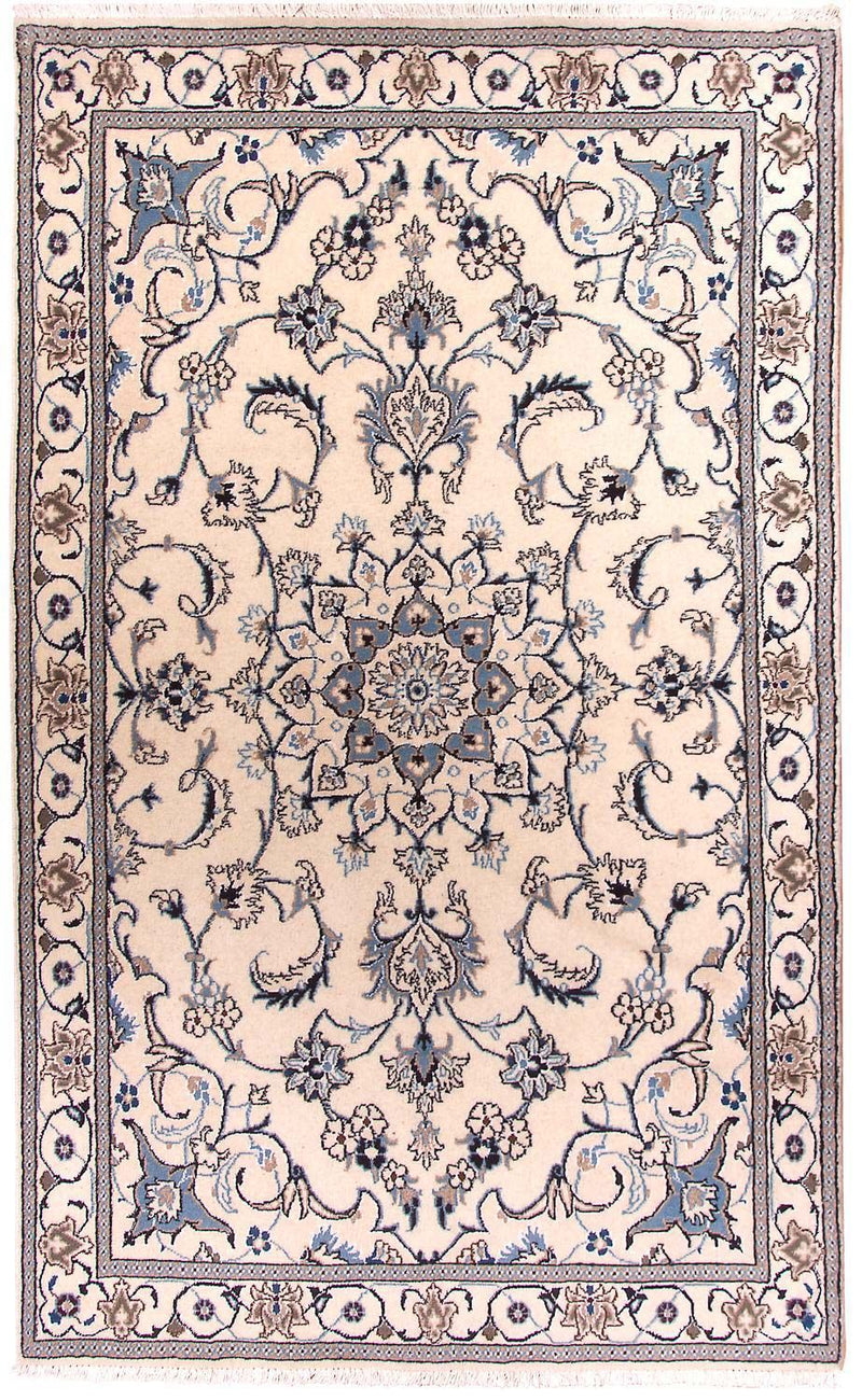 Persisk tæppe - Nain - 202 x 120 cm - beige
