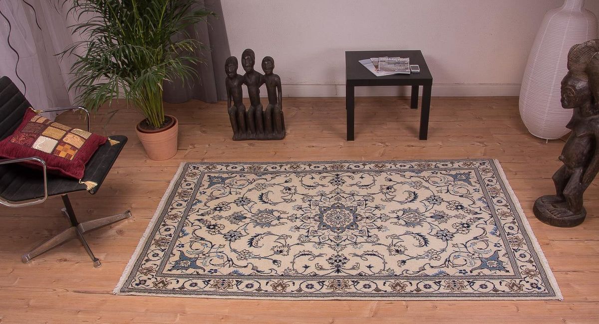 Persisk tæppe - Nain - 202 x 120 cm - beige