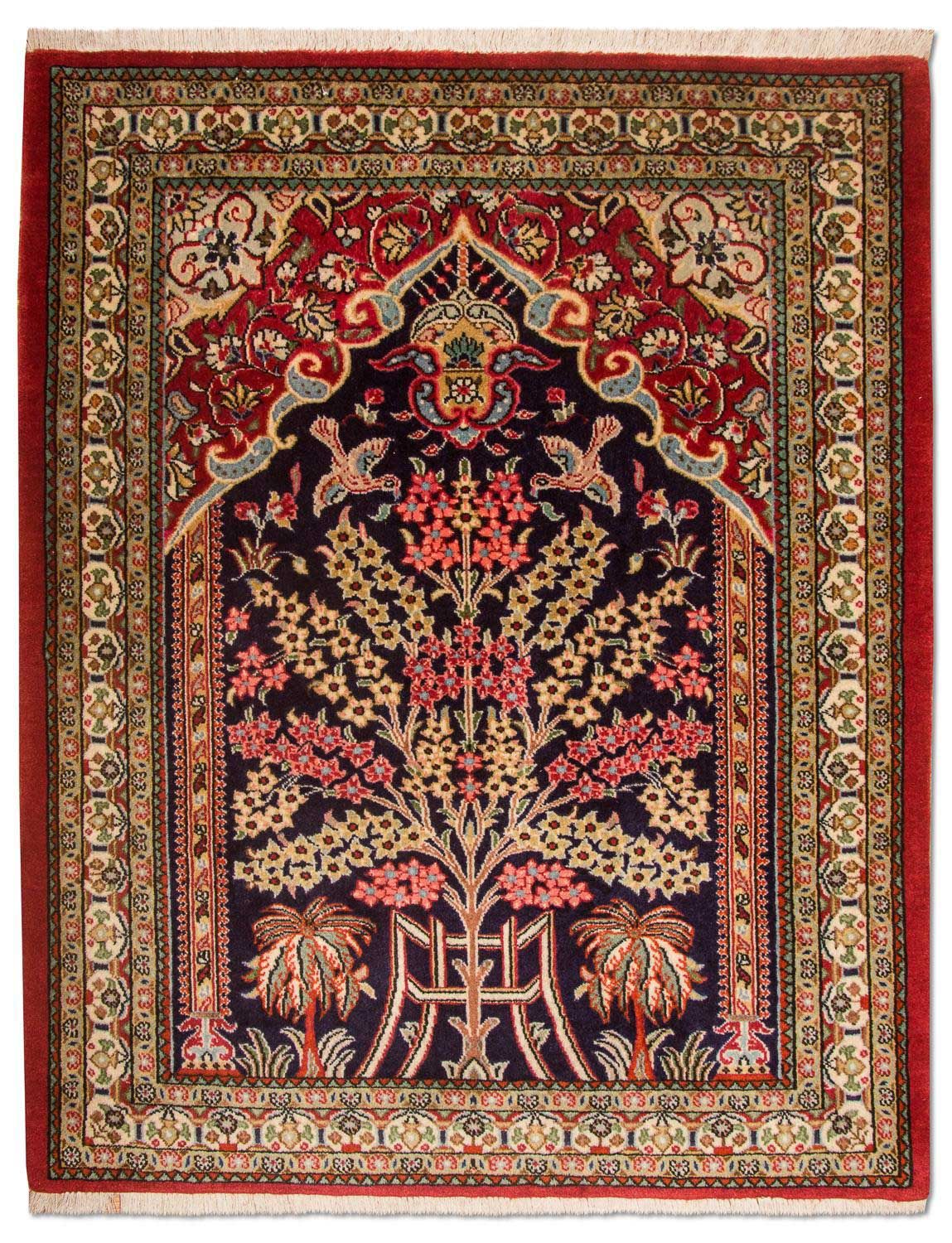 Persisk tæppe - Ghom - 108 x 82 cm - blå