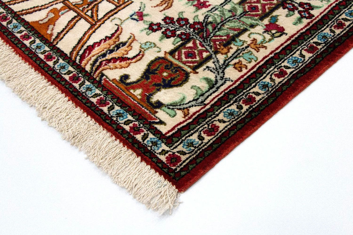 Silketæppe - Ghom Silk - Premium - 77 x 57 cm - beige