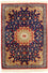 Silketæppe - Ghom Silk - Premium - 75 x 56 cm - blå