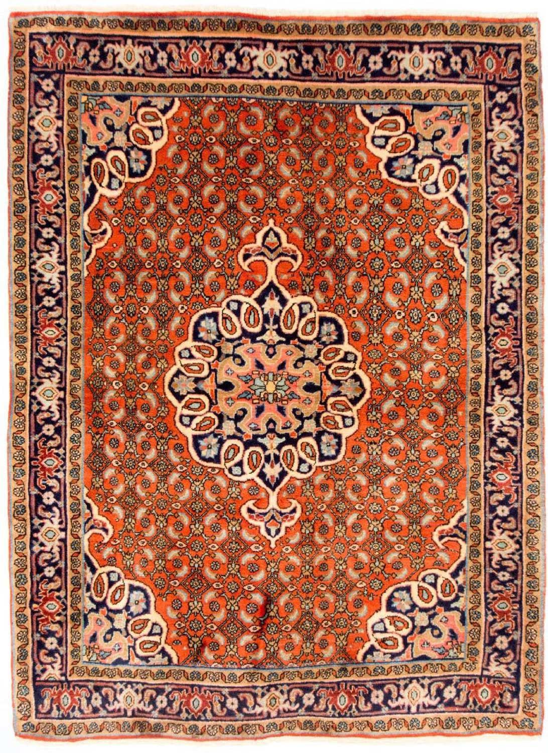 Persisk tæppe - Bijar - 165 x 120 cm - orange