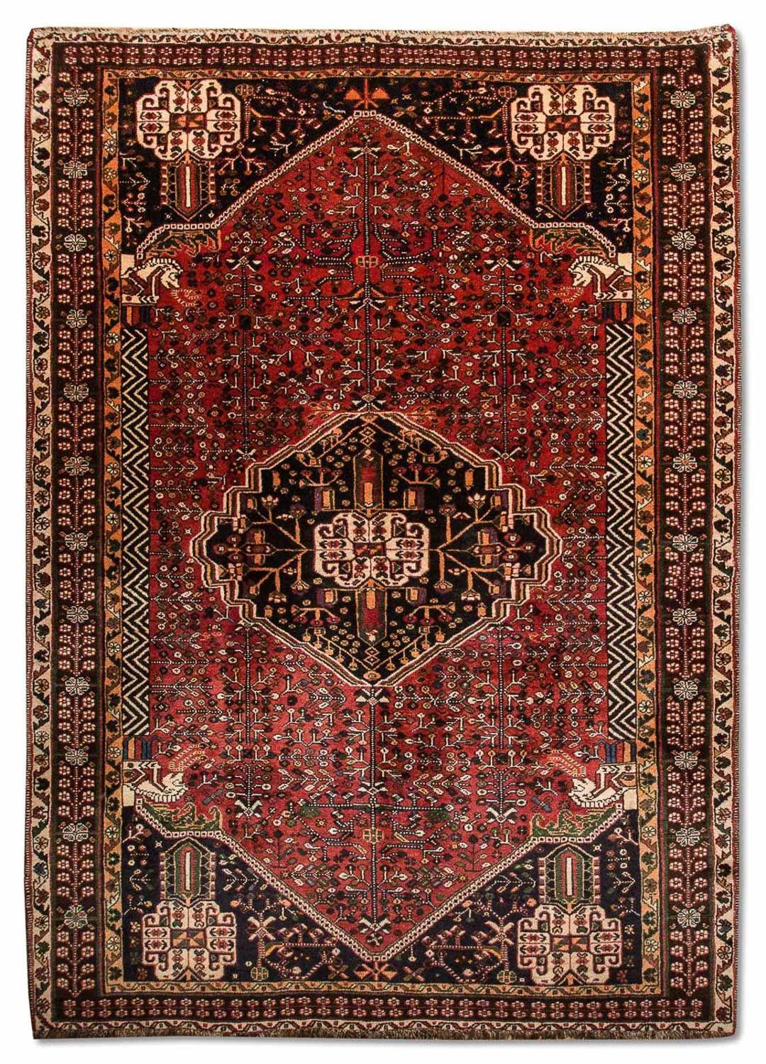 Persisk tæppe - Nomadisk - 245 x 161 cm - rød