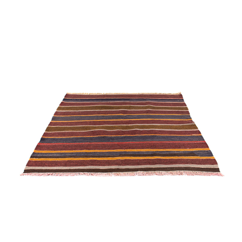 Kelim-tæppe - gammelt firkantet  - 155 x 135 cm - flerfarvet