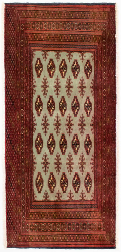 Turkaman-tæppe 50x100cm - Persisk tæppe