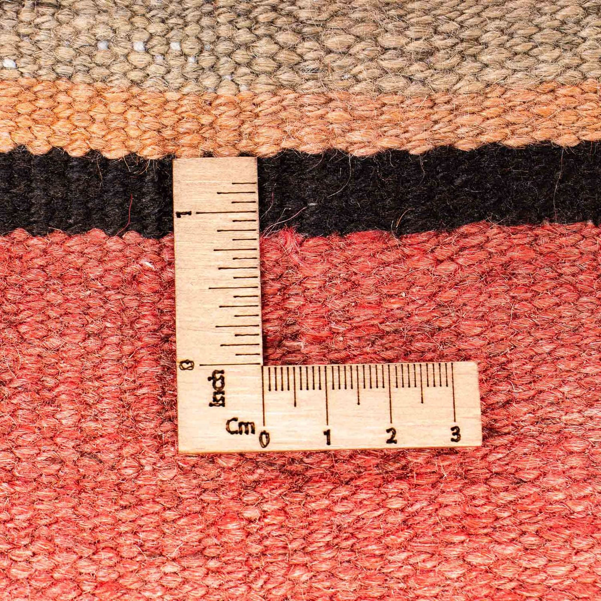 Kelim-tæppe - gammelt - 255 x 130 cm - flerfarvet