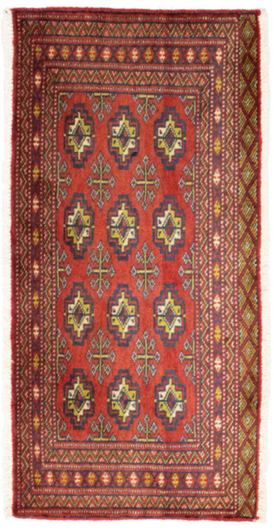 Turkaman-tæppe 50x100cm - Persisk tæppe