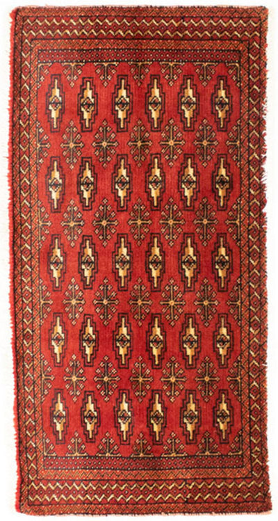 Turkaman-tæppe 50x100cm - Persisk tæppe
