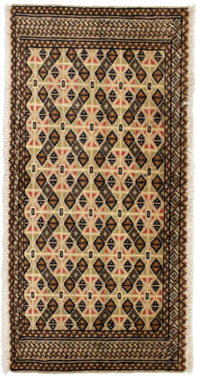 Turkaman-tæppe 50x100cm - Persisk tæppe
