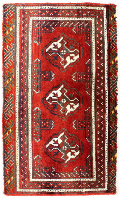 Turkaman-tæppe 50x100cm - Persisk tæppe