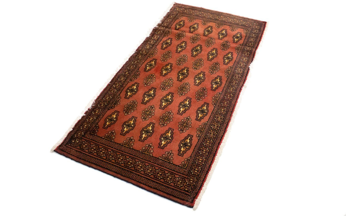 Turkaman-tæppe - 130 x 60 cm - rust