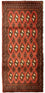 Turkaman-tæppe - 130 x 60 cm - rust
