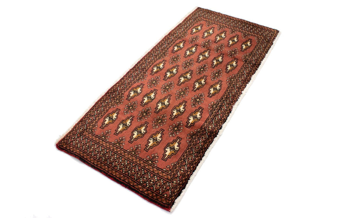 Turkaman-tæppe - 130 x 60 cm - rust