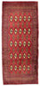 Turkaman-tæppe - 130 x 60 cm - rød