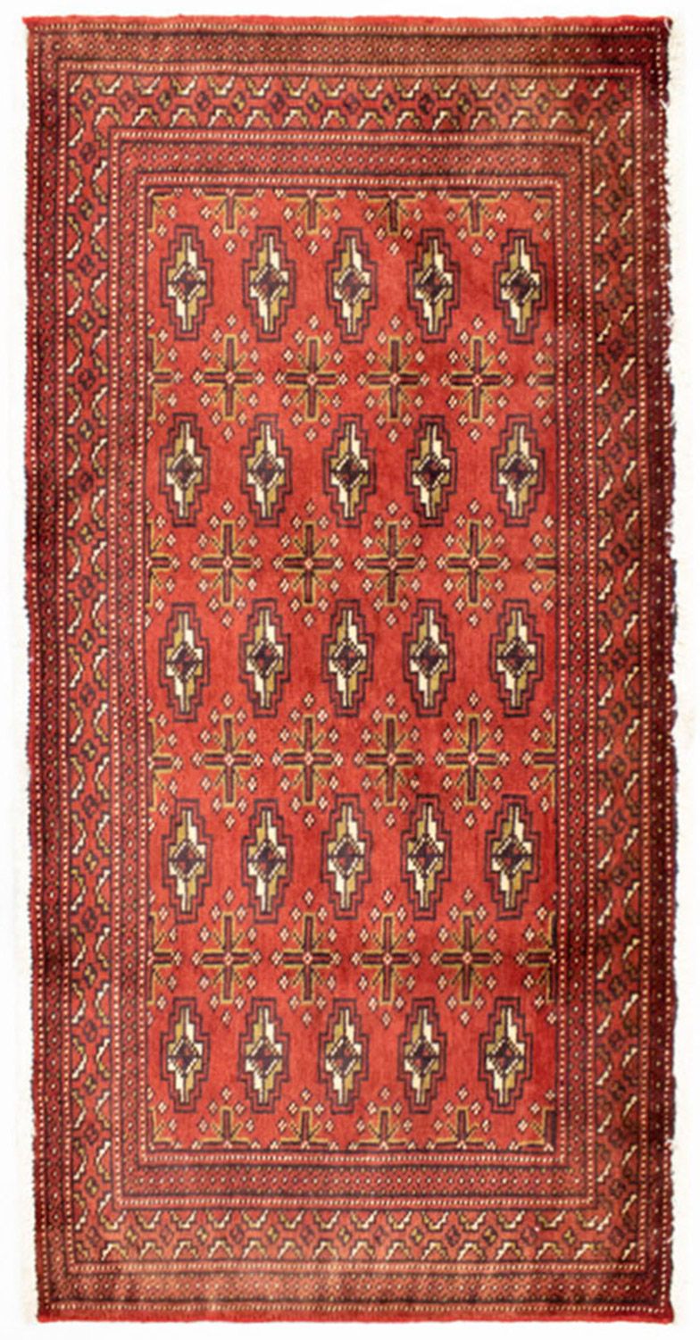 Turkaman-tæppe - 130 x 60 cm - rust