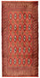 Turkaman-tæppe - 130 x 60 cm - rust