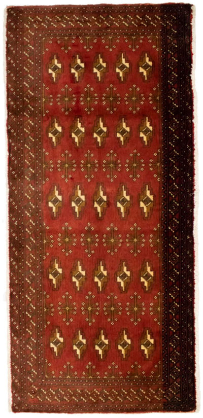Turkaman-tæppe 60x130cm - Persisk tæppe