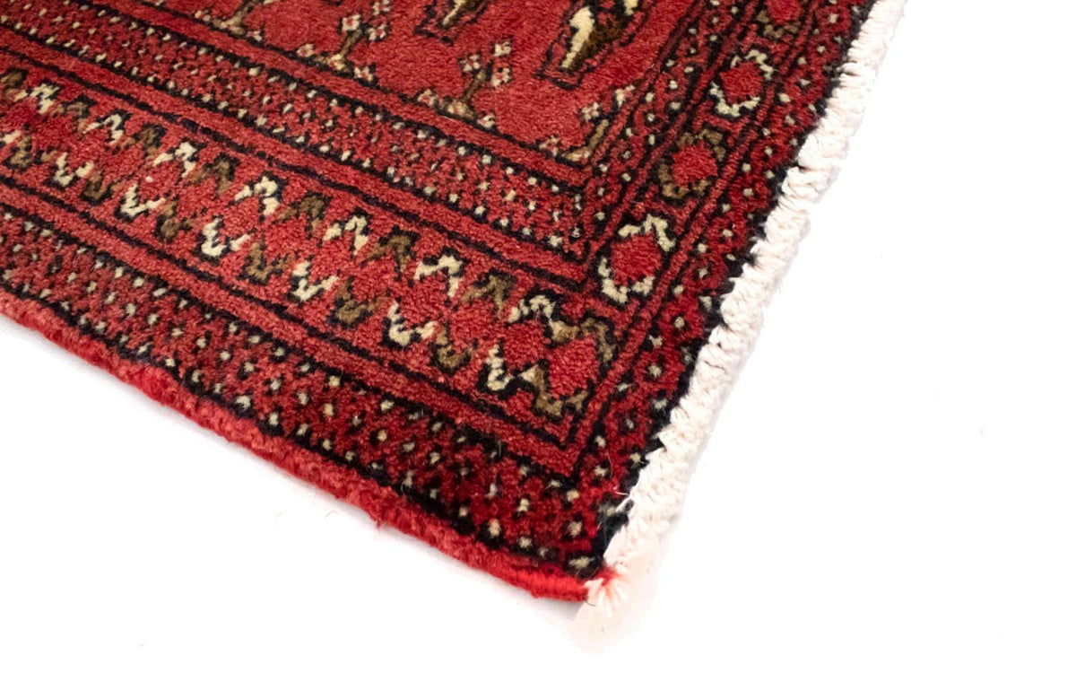 Turkaman-tæppe - 130 x 60 cm - rød