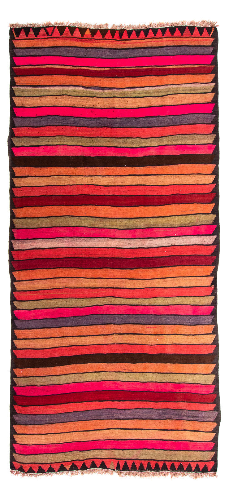 Løber Kelim-tæppe - gammelt - 325 x 160 cm - flerfarvet