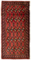 Turkaman-tæppe - 130 x 60 cm - rød