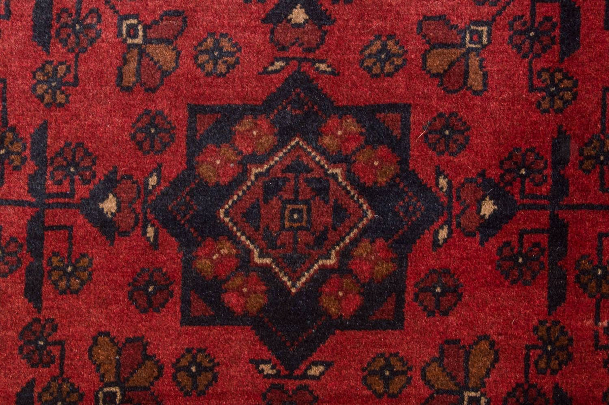 Afghansk tæppe - Kunduz - 186 x 122 cm - rød