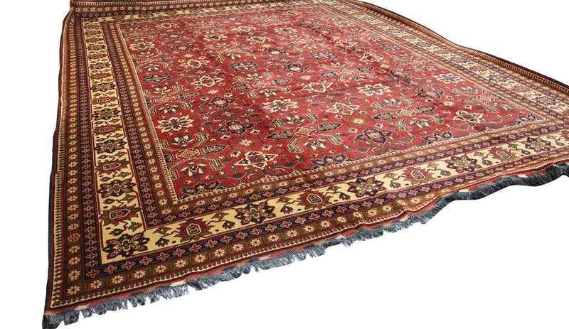 Afghansk tæppe - Hatshlu - 492 x 401 cm - rød
