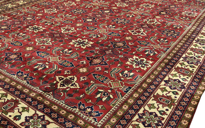 Afghansk tæppe - Hatshlu - 492 x 401 cm - rød