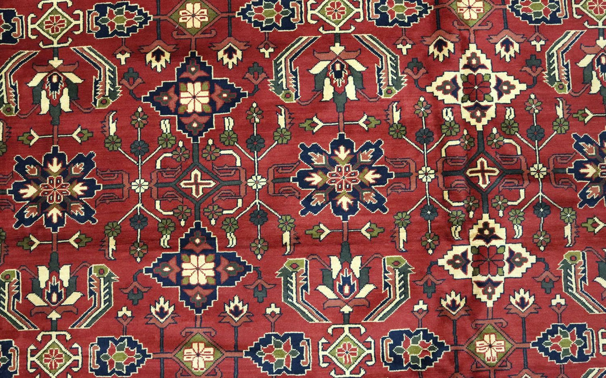 Afghansk tæppe - Hatshlu - 492 x 401 cm - rød