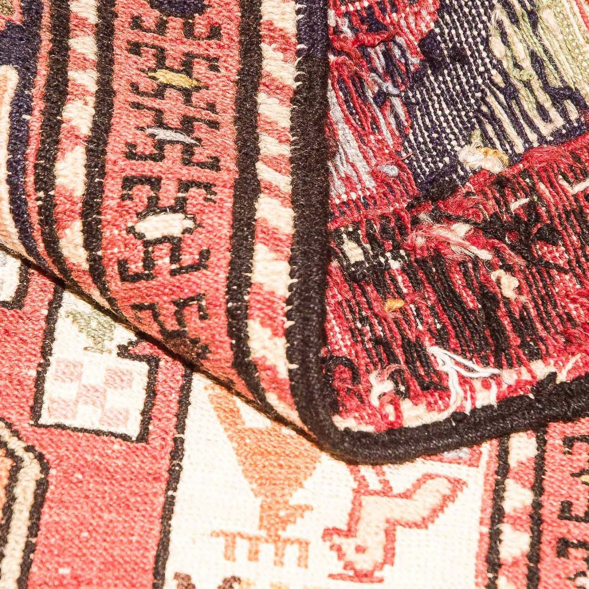 Kelim-tæppe - orientalsk - 194 x 122 cm - brun