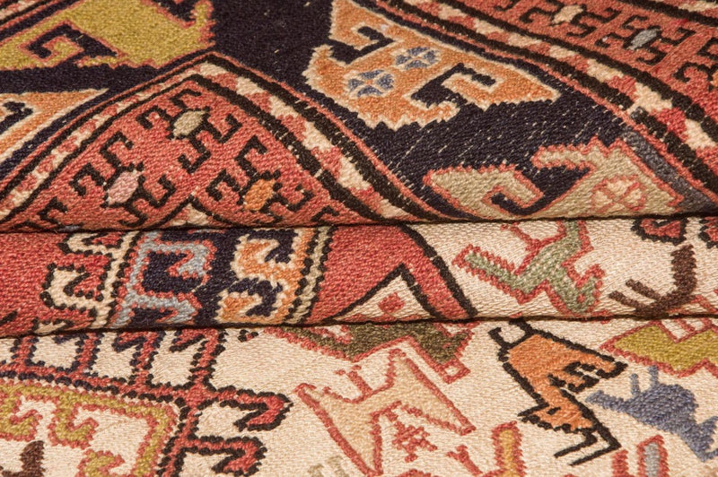 Kelim-tæppe - orientalsk - 194 x 122 cm - brun