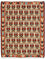 Kelim-tæppe - orientalsk - 143 x 105 cm - flerfarvet