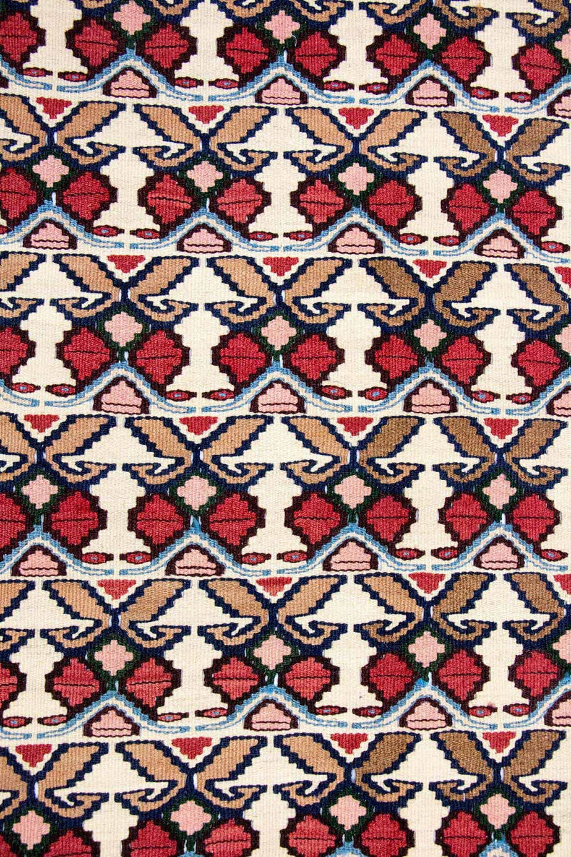 Kelim-tæppe - orientalsk - 143 x 105 cm - flerfarvet