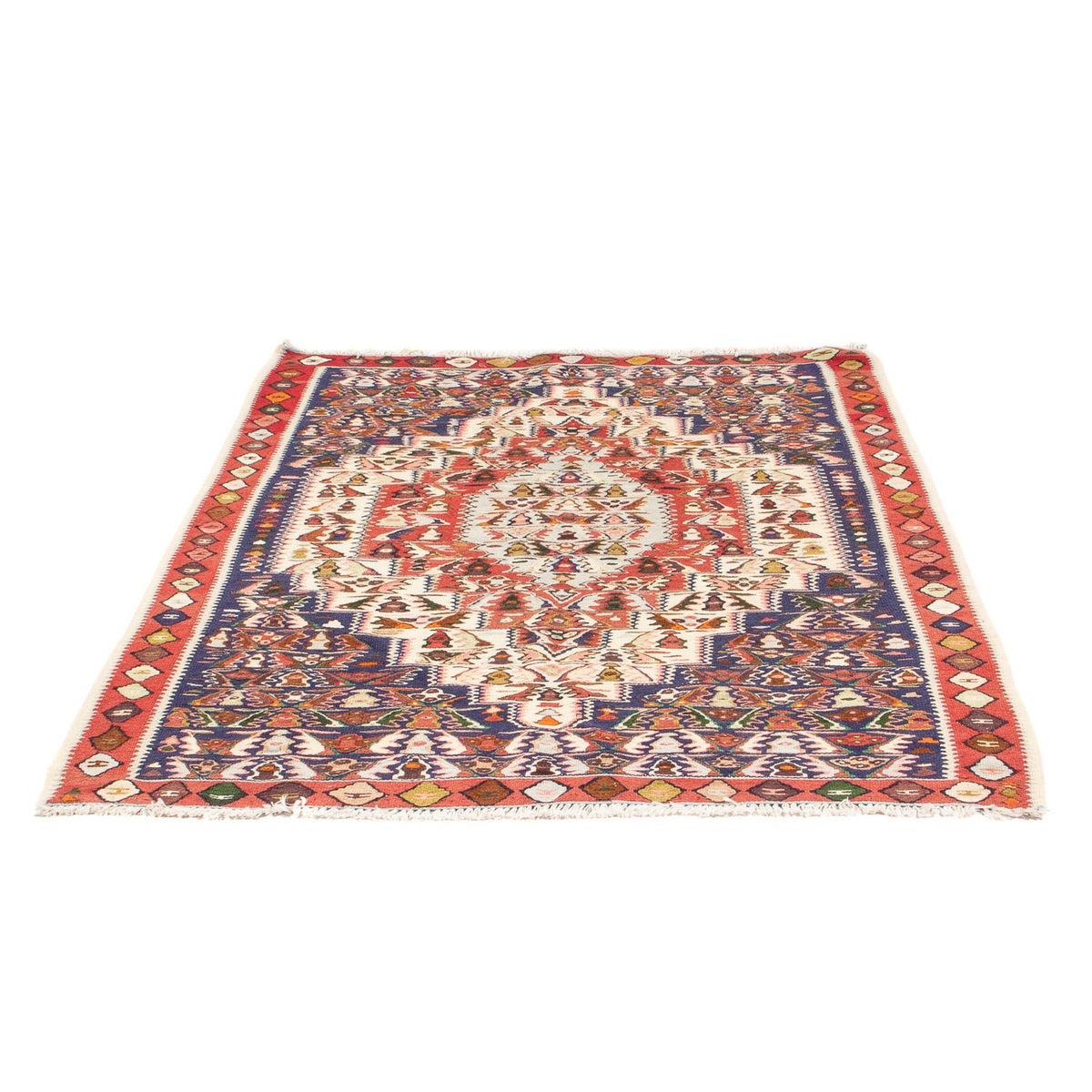 Kelim-tæppe - orientalsk - 152 x 117 cm - flerfarvet