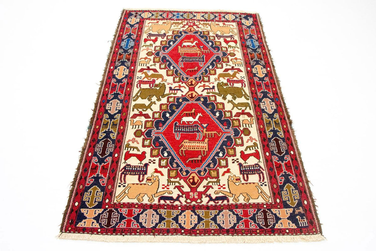 Kelim-tæppe - orientalsk - 192 x 110 cm - beige
