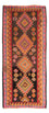 Løber Kelim-tæppe - gammelt - 330 x 155 cm - flerfarvet