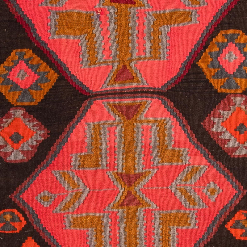 Løber Kelim-tæppe - gammelt - 325 x 140 cm - flerfarvet
