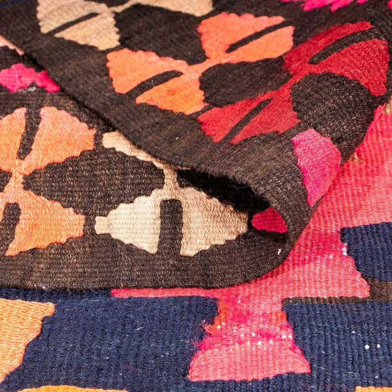 Kelim-tæppe - gammelt - 290 x 153 cm - flerfarvet