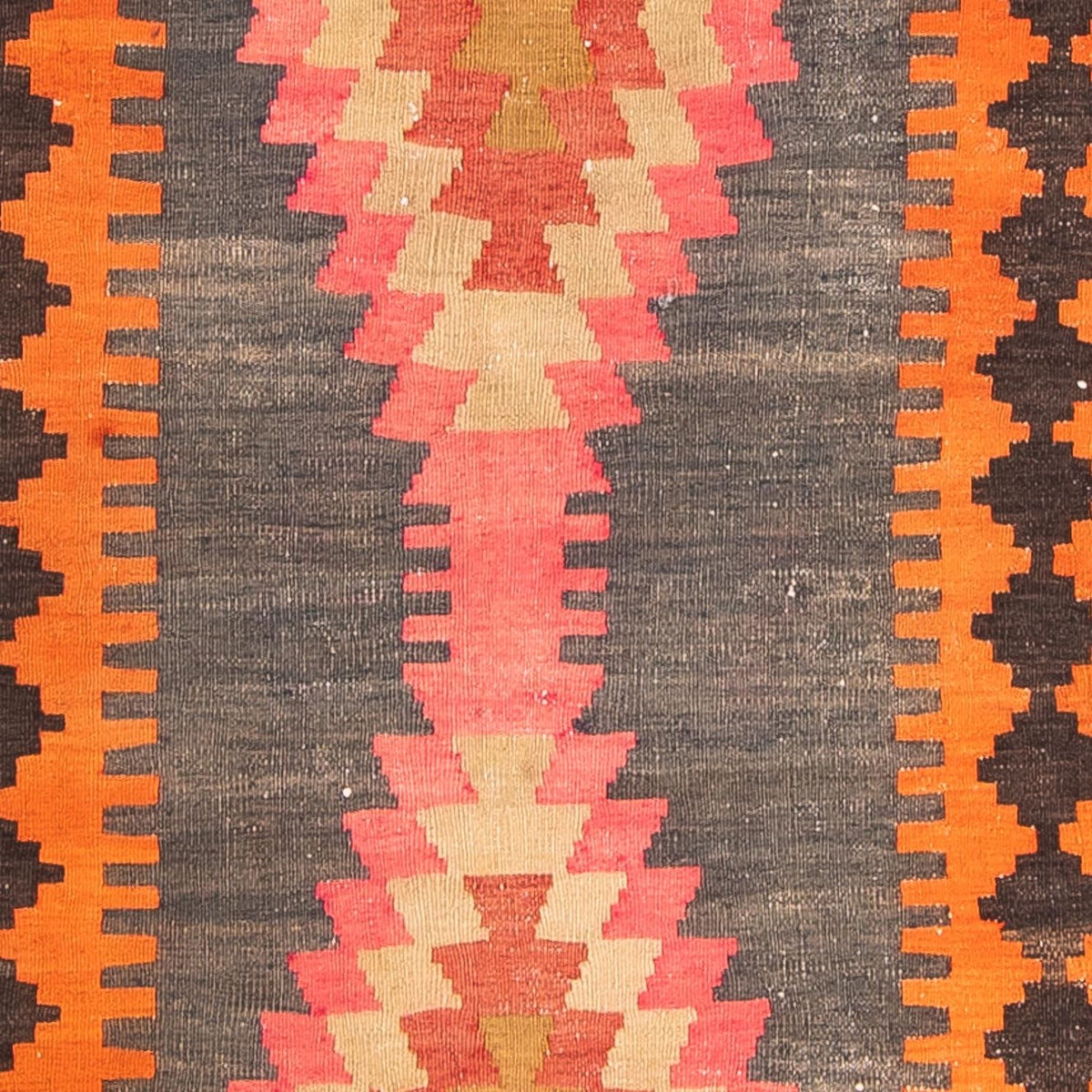 Løber Kelim-tæppe - gammelt - 340 x 100 cm - flerfarvet